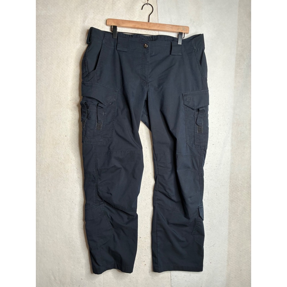 5.11 Tactical Womens Navy Blue Ripstop Cargo‎ Pants Size 18 Regular 38x31